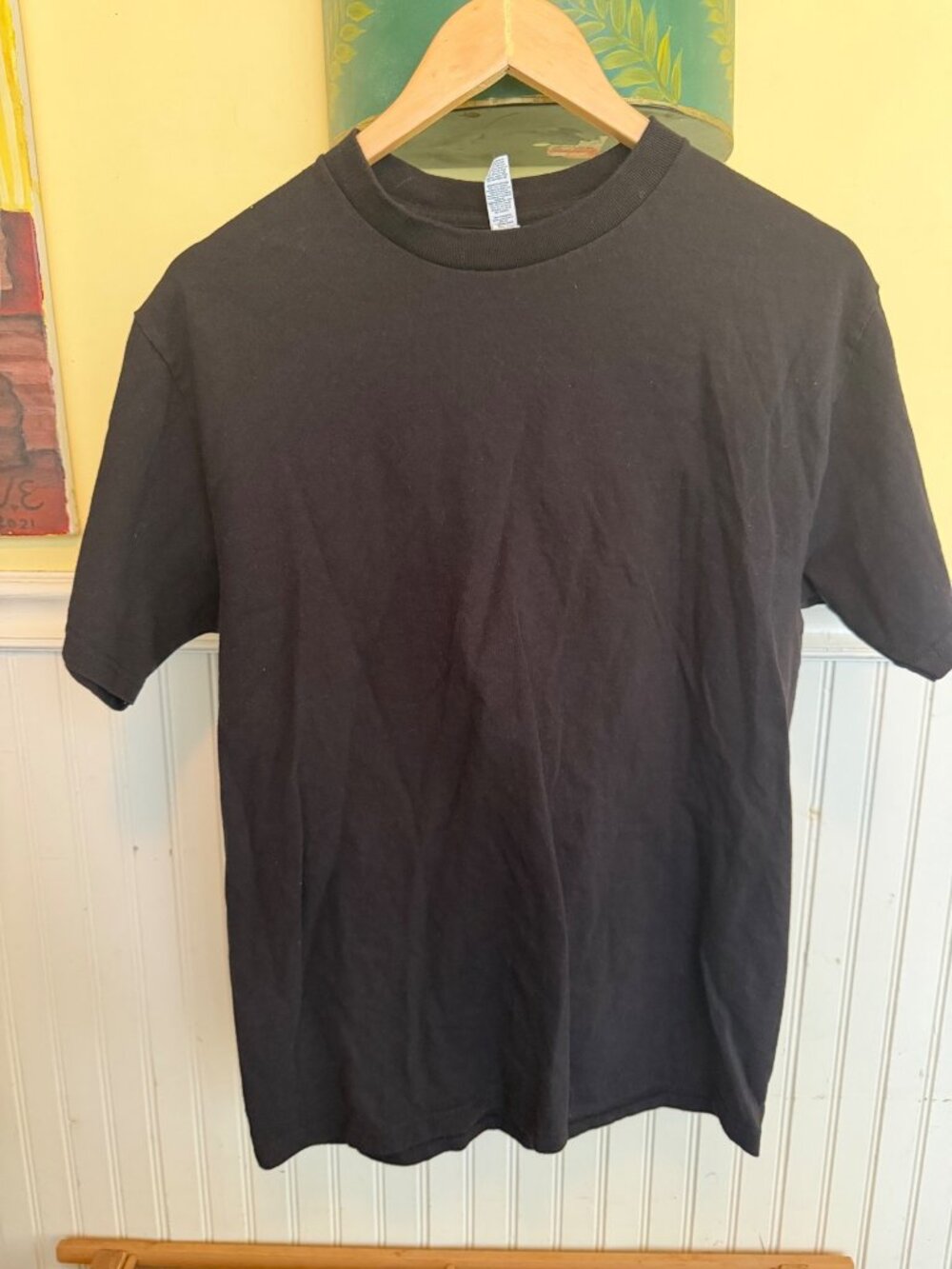 American Apparel Black Short Sleeve T Shirt Men M Made In Nicaragua - Picture 1 of 3